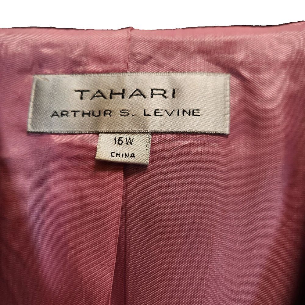 Tahari Pinstripe 3-Piece Suit‎ Set Gray Pink Professional Business Attire - Picture 7 of 16